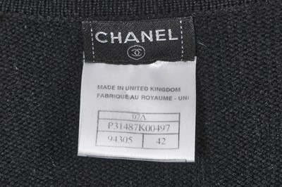 Lot 29 - A Chanel black cashmere cardigan, Autumn-Winter 2007