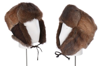 Lot 56 - Fur hats, including grey and red fox examples...