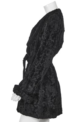 Lot 130 - A Biba black faux fur jacket, circa 1974