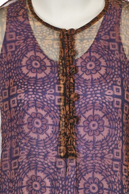 Lot 43 - A Biba printed chiffon maxi dress, circa 1970