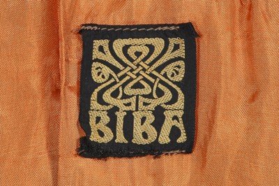 Lot 15 - A Biba oatmeal cut-pile double-breasted coat, circa 1969