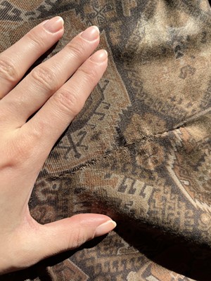 Lot 50 - A Biba printed flanesta suit, circa 1970