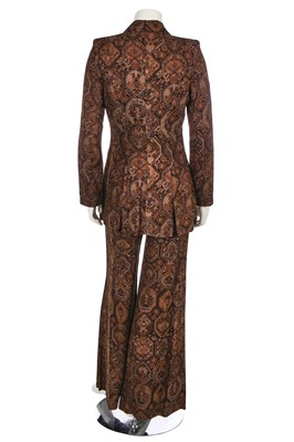 Lot 50 - A Biba printed flanesta suit, circa 1970