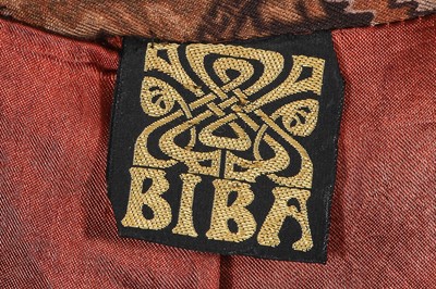 Lot 50 - A Biba printed flanesta suit, circa 1970