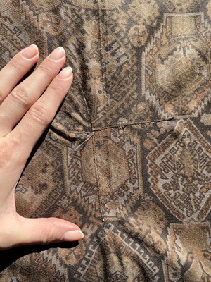 Lot 50 - A Biba printed flanesta suit, circa 1970