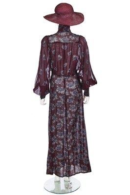 Lot 51 - A Biba printed muslin maxi-dress, circa 1970