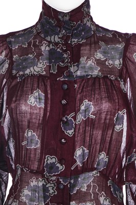 Lot 51 - A Biba printed muslin maxi-dress, circa 1970