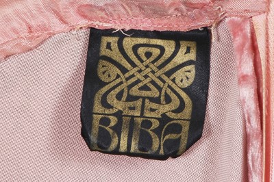 Lot 87 - A Biba baby pink velvet dress, circa 1972