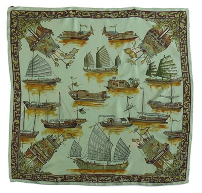 Lot 59 - Three Hermès silk scarves, comprising 'La Vie...