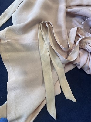 Lot 46 - A Biba camel moss crêpe dress, circa 1970