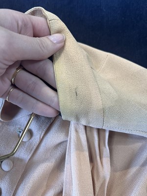 Lot 46 - A Biba camel moss crêpe dress, circa 1970