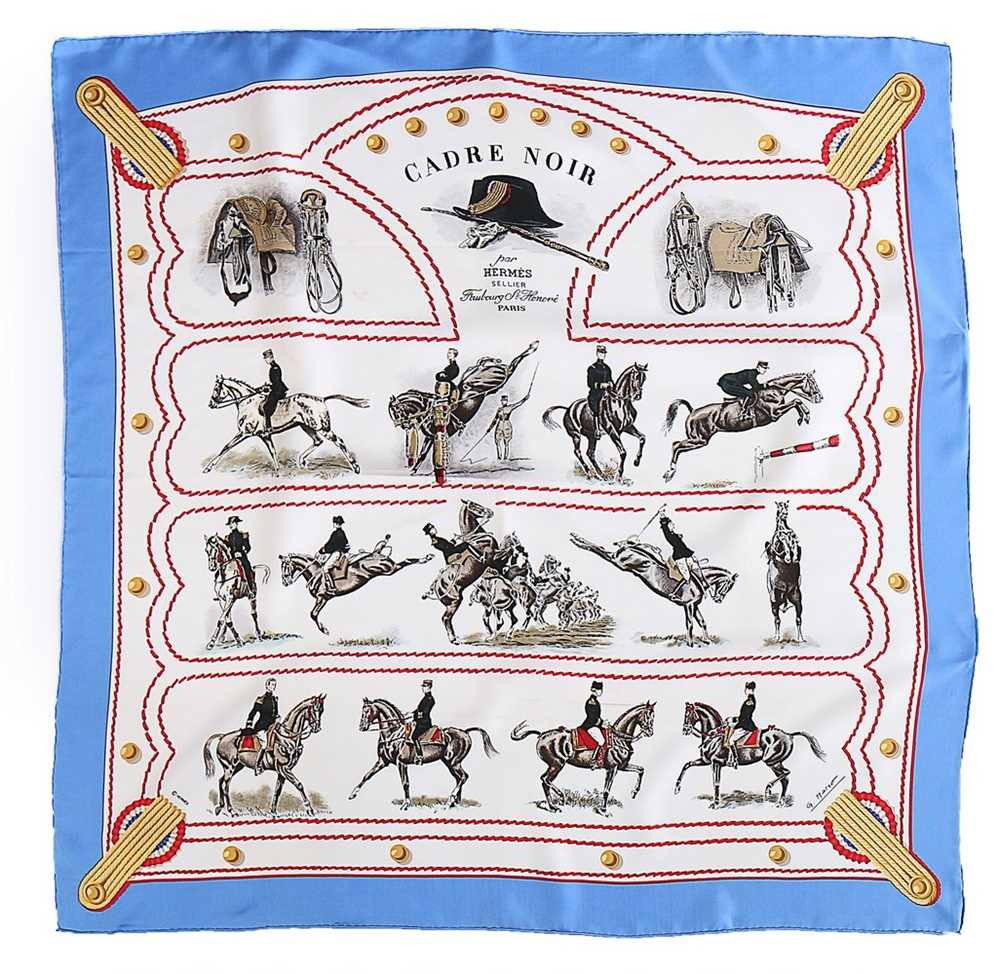Lot 60 - Five Hermès silk scarves, comprising 'Cadre...