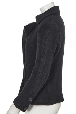Lot 46 - A Chanel black felted wool jacket, 2000s