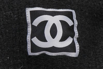 Lot 46 - A Chanel black felted wool jacket, 2000s