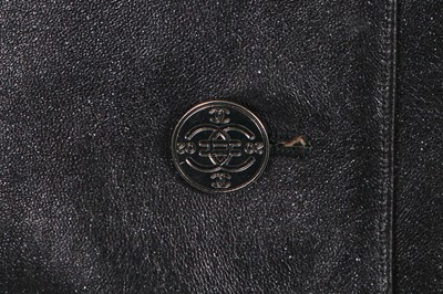 Lot 42 - A Chanel black leather jacket, Autumn-Winter 2002