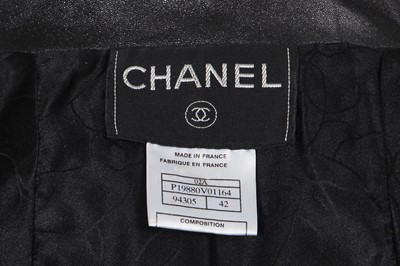 Lot 42 - A Chanel black leather jacket, Autumn-Winter 2002