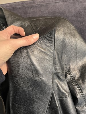 Lot 42 - A Chanel black leather jacket, Autumn-Winter 2002