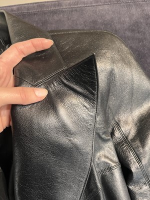 Lot 42 - A Chanel black leather jacket, Autumn-Winter 2002