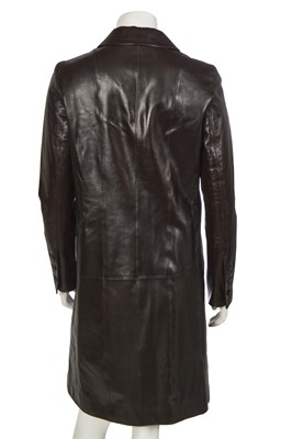 Lot 32 - A Chanel brown leather coat, Autumn-Winter 2004