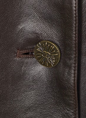 Lot 32 - A Chanel brown leather coat, Autumn-Winter 2004