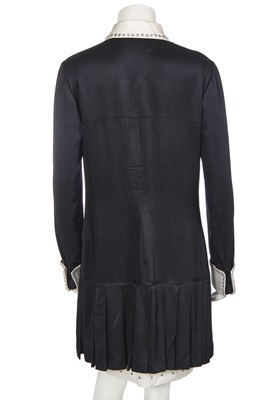 Lot 35 - A Chanel black and white silk dress, Autumn-Winter 2003-04