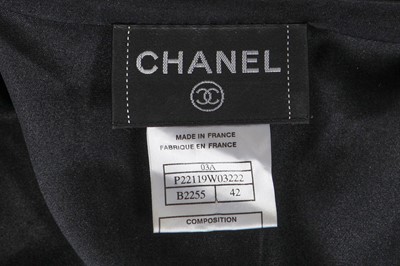 Lot 35 - A Chanel black and white silk dress, Autumn-Winter 2003-04