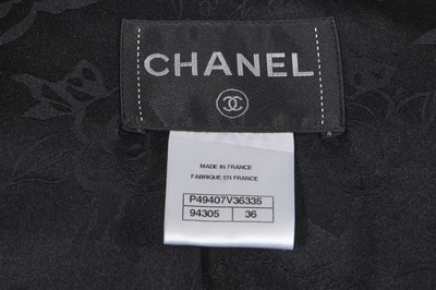 Lot 1 - A Chanel black wool jacket, 'Paris-Dallas' collection, Métiers d'Art, Pre-Fall 2014