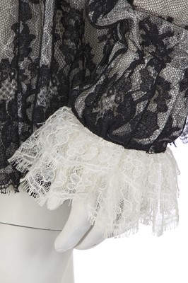 Lot 11 - A Chanel black and white lace blouse, 'Paris-Salzburg' collection, Métiers d'Art, Pre-Fall 2015
