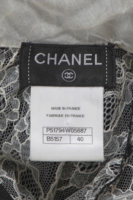 Lot 11 - A Chanel black and white lace blouse, 'Paris-Salzburg' collection, Métiers d'Art, Pre-Fall 2015