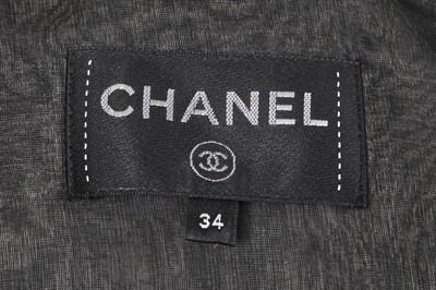 Lot 12 - A Chanel black organza jacket, modern