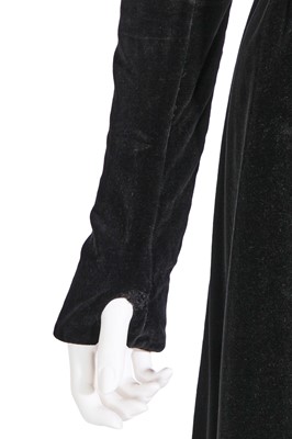 Lot 49 - A Biba black velvet dress, circa 1970
