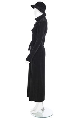 Lot 49 - A Biba black velvet dress, circa 1970