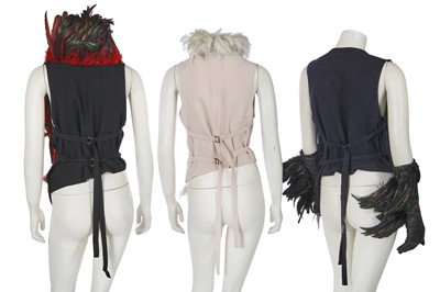 Lot 60 - Three Ann Demeulemeester waistcoats, circa 2017