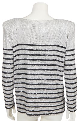 Lot 55 - A Balmain by Christophe Decarnin beaded and sequinned top, Autumn-Winter 2009-10