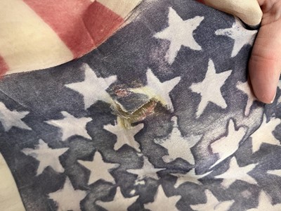 Lot 39 - A Balmain by Christophe Decarnin American flag leather jacket, Spring-Summer 2011