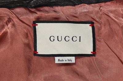 Lot 54 - A Gucci by Alessandro Michele embellished leather biker jacket, Spring-Summer 2018