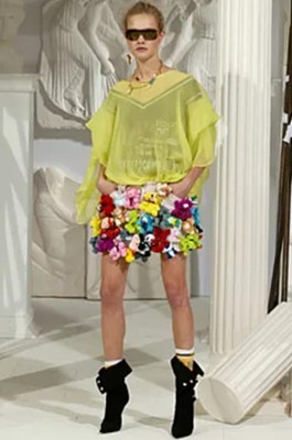 Lot 64 - A Dolce & Gabbana plush-toy mini skirt, Spring-Summer 2003
