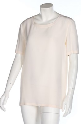 Lot 7 - Three Chanel cream silk bodices, 1990s,...