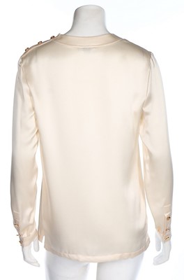 Lot 7 - Three Chanel cream silk bodices, 1990s,...