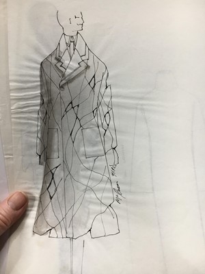 Lot 125 - An important collection of Alexander McQueen original sketches, and Givenchy haute couture studio book, 1990s-2001