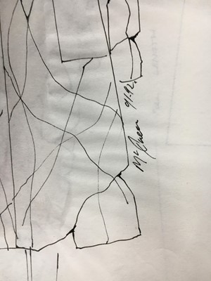 Lot 125 - An important collection of Alexander McQueen original sketches, and Givenchy haute couture studio book, 1990s-2001