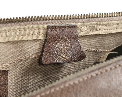 Lot 71 - A Gucci printed canvas bag, early 1970s, with...