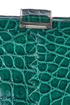 Lot 26 - A Bottega Veneta green crocodile handbag, circa 2010