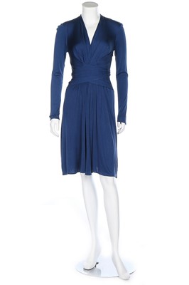 Lot 73 - An Issa blue silk-jersey 'Kate Middleton...