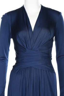 Lot 73 - An Issa blue silk-jersey 'Kate Middleton...