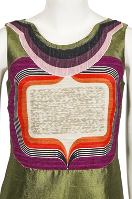 Lot 63 - A Miu Miu 1960s-inspired green silk shift dress, Spring-Summer 2005