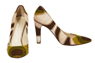 Lot 63 - A Miu Miu 1960s-inspired green silk shift dress, Spring-Summer 2005