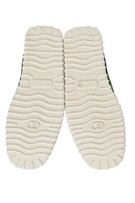 Lot 23 - A pair of Gucci men's multicolour monogrammed canvas moccasins, circa 2016