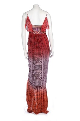 Lot 77 - A Dolce & Gabbana red silk tulle dress, modern,...