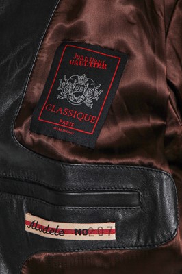Lot 33 - A Jean Paul Gaultier men's leather coat and two jackets, circa 2000